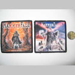 Hammerfall ofsetová nášivka po krajoch obšívaná  cca. 9x9cm cena za 1ks!!!